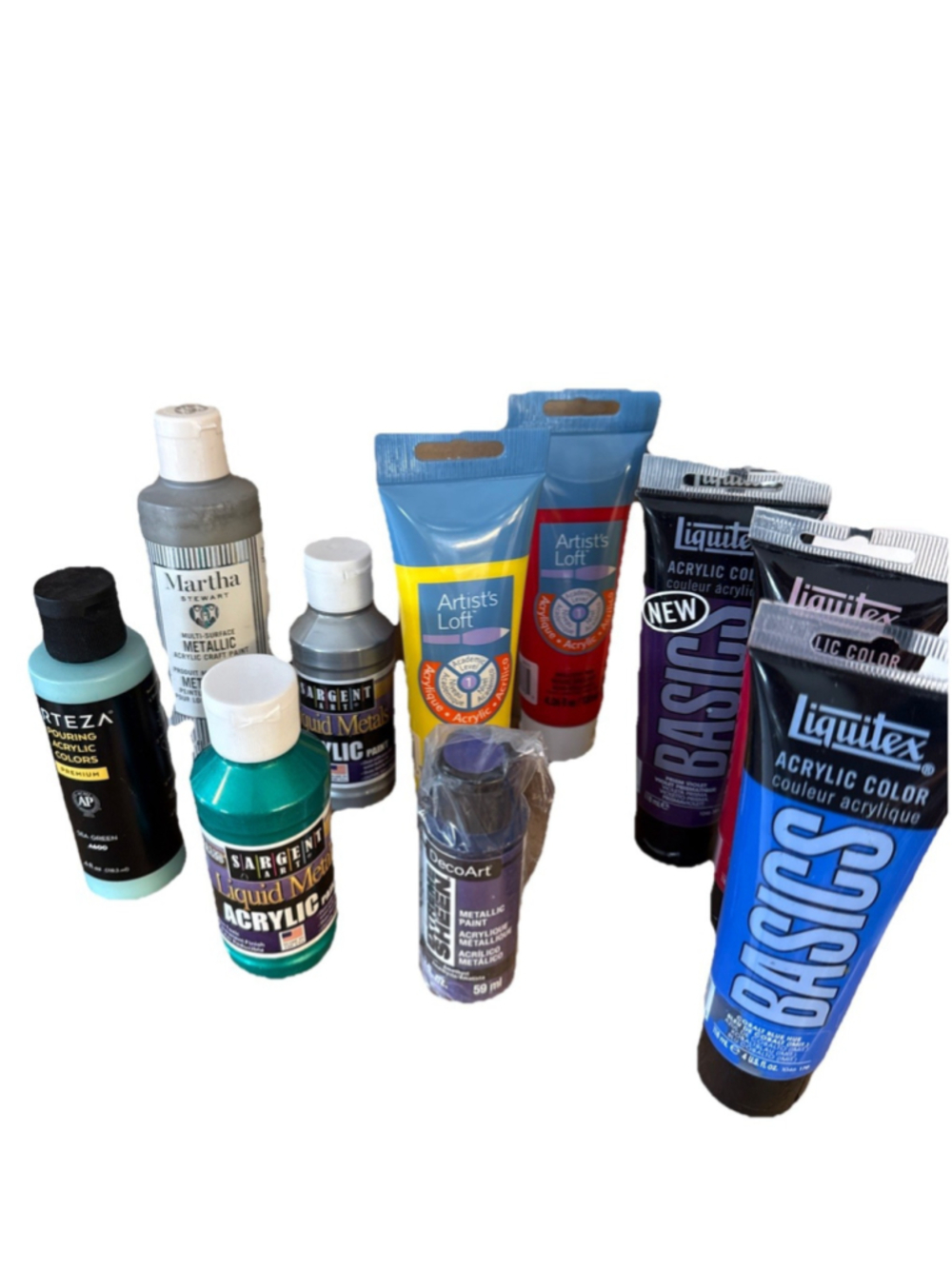 Lot 11 ARTIST’s Loft Acrylic Paint New Sargent Arteza DecoArt Liquitex Used
